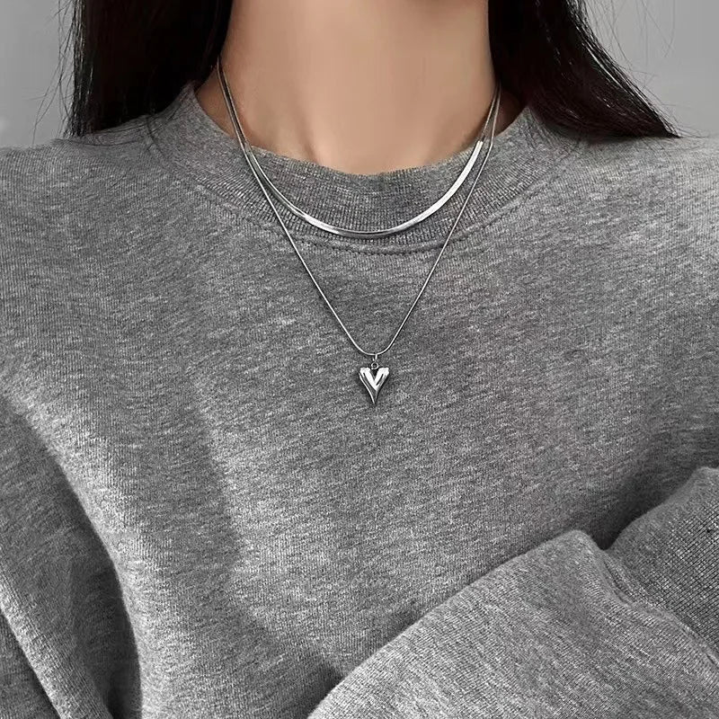 PB  Love Heart  Necklace